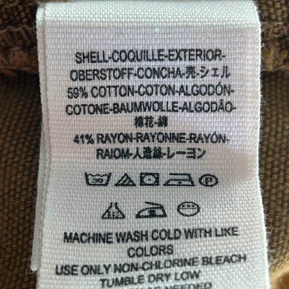 Free people Corin mod slim flare pants  brown/camel button fly belted  size 8 - Picture 10 of 10